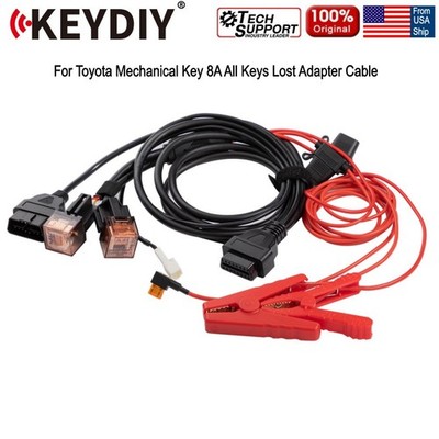KEYDIY for Toyota 8A 4A all-lost All Keys Lost Adapter Cable for KD-Mate Progar