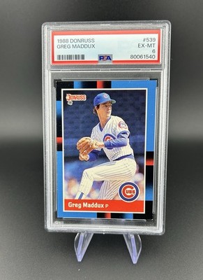 1988 Donruss Greg Maddux Chicago Cubs PSA 6