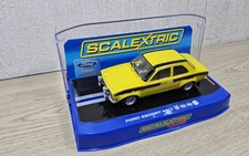 SCALEXTRIC CLUB CAR, FORD ESCORT MK 1 GELB MEXICO ROAD CAR, C2937, BOXED, 
