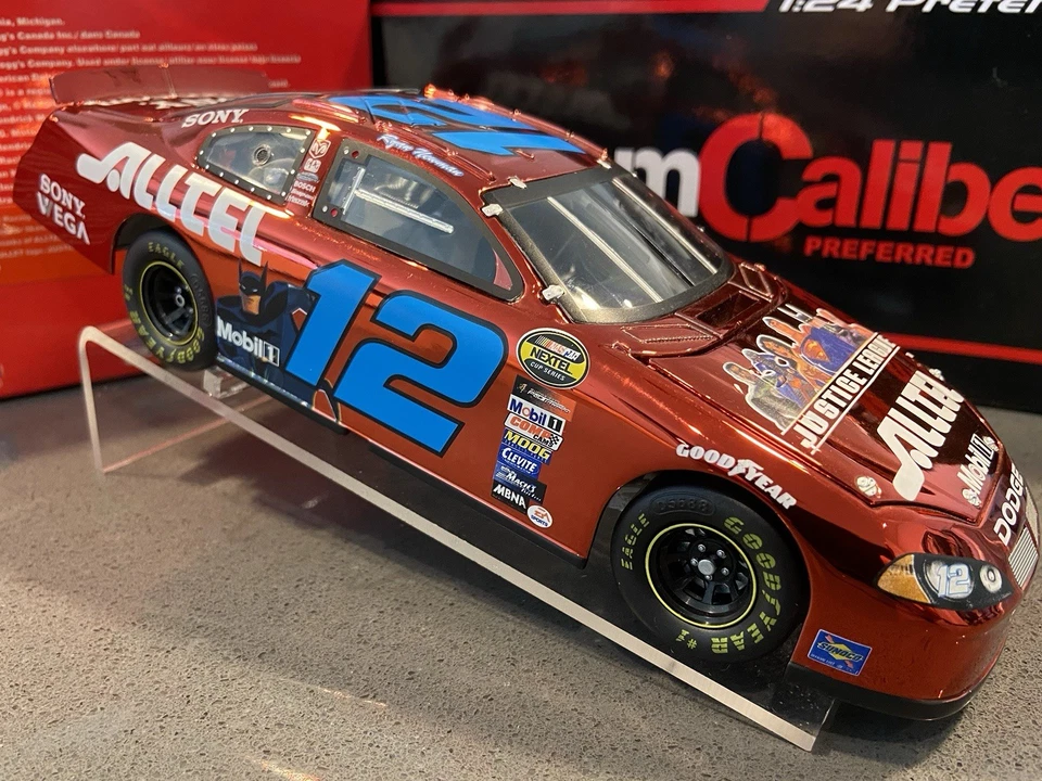 Ryan Newman #12 Justice League/Alltel Preferred Red Chrome 2004 NASCAR Diecast - Image 3 of 4