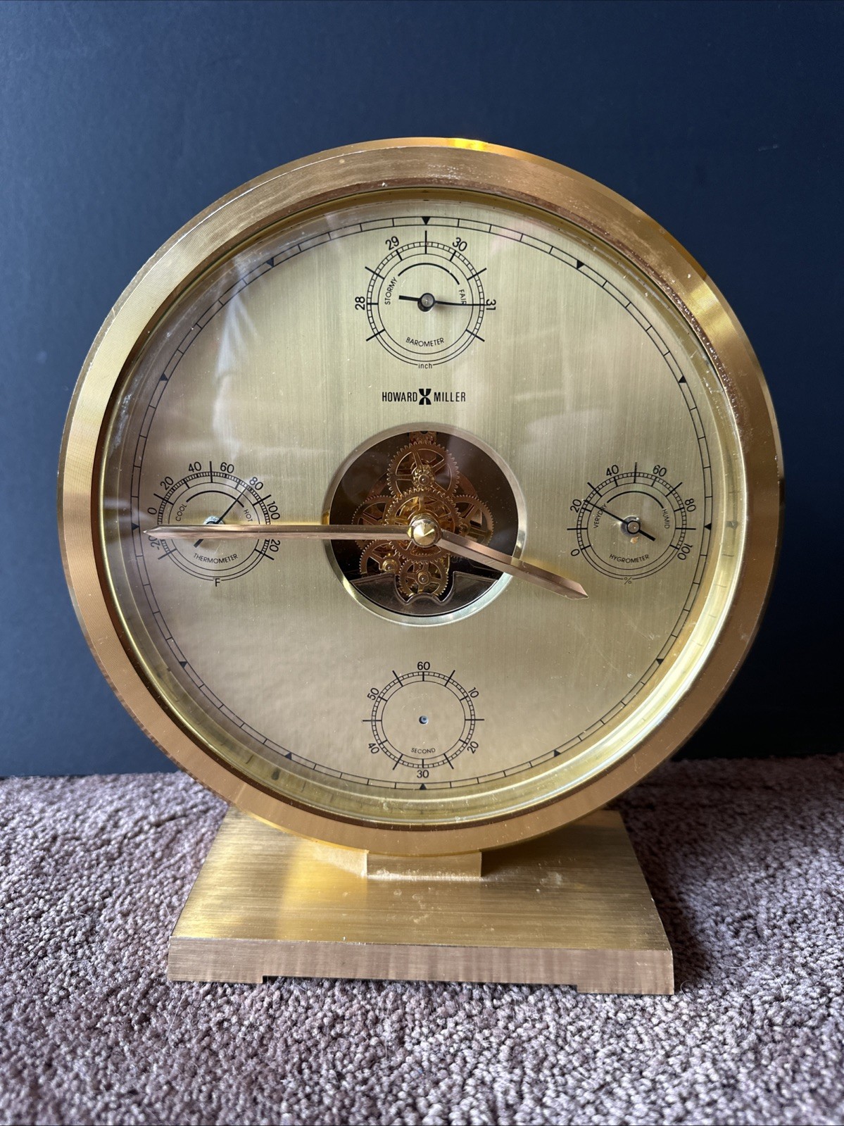 Howard Miller Weather Station Desk Clock 4RG897 *Non-working*