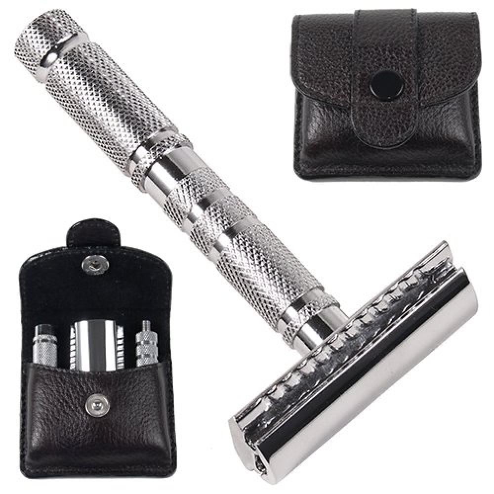 (TG. 1 Count (Pack of 1)) Parker Safety Razor Parker A1R - 4 pezzi Viaggi Safety