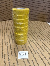 Lot Of 10 SA Vinyl Electrical Tape Yellow Multi-purpose 3/4" X 60FT LR203233 New