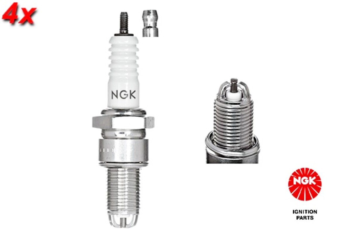 NGK 4x Spark Plug For AUDI 80 B2 SEAT Toledo I 78-99 101000001AD