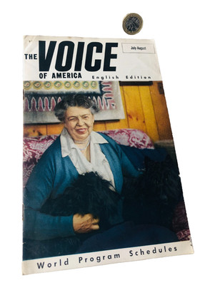 Magazine The Voice of America World Programme Schedules Mag July Aug Vintage ra