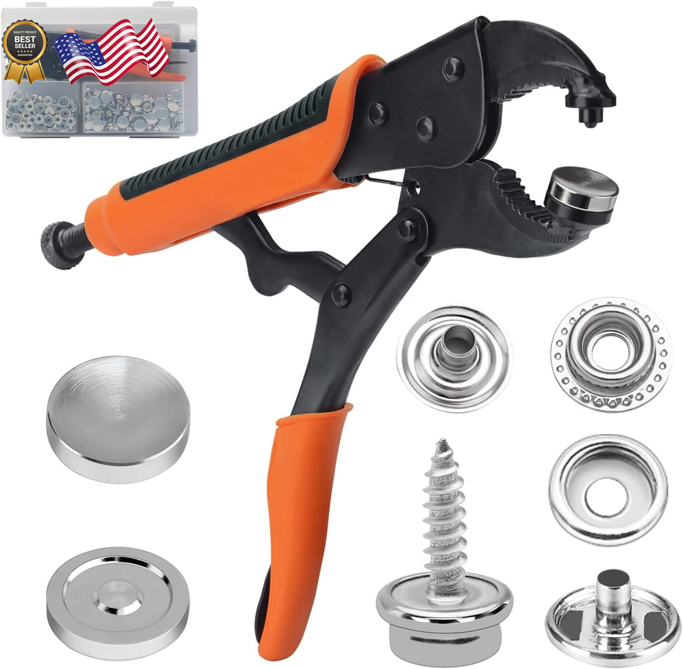 Heavy Duty Snap Fastener Tool Boat Cover Metal Snaps Canvas Sewing