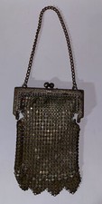 Vintage Metal Mesh Art Deco Coin Purse 1930 s Silver Tone Miniature