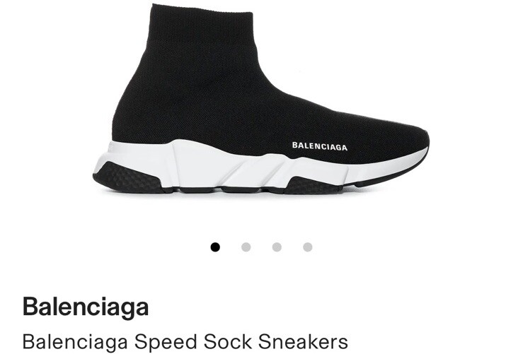 Size 8 - Balenciaga Speed Black White - 587280-W2DBQ-1015 | eBay