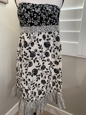 black and white sundress