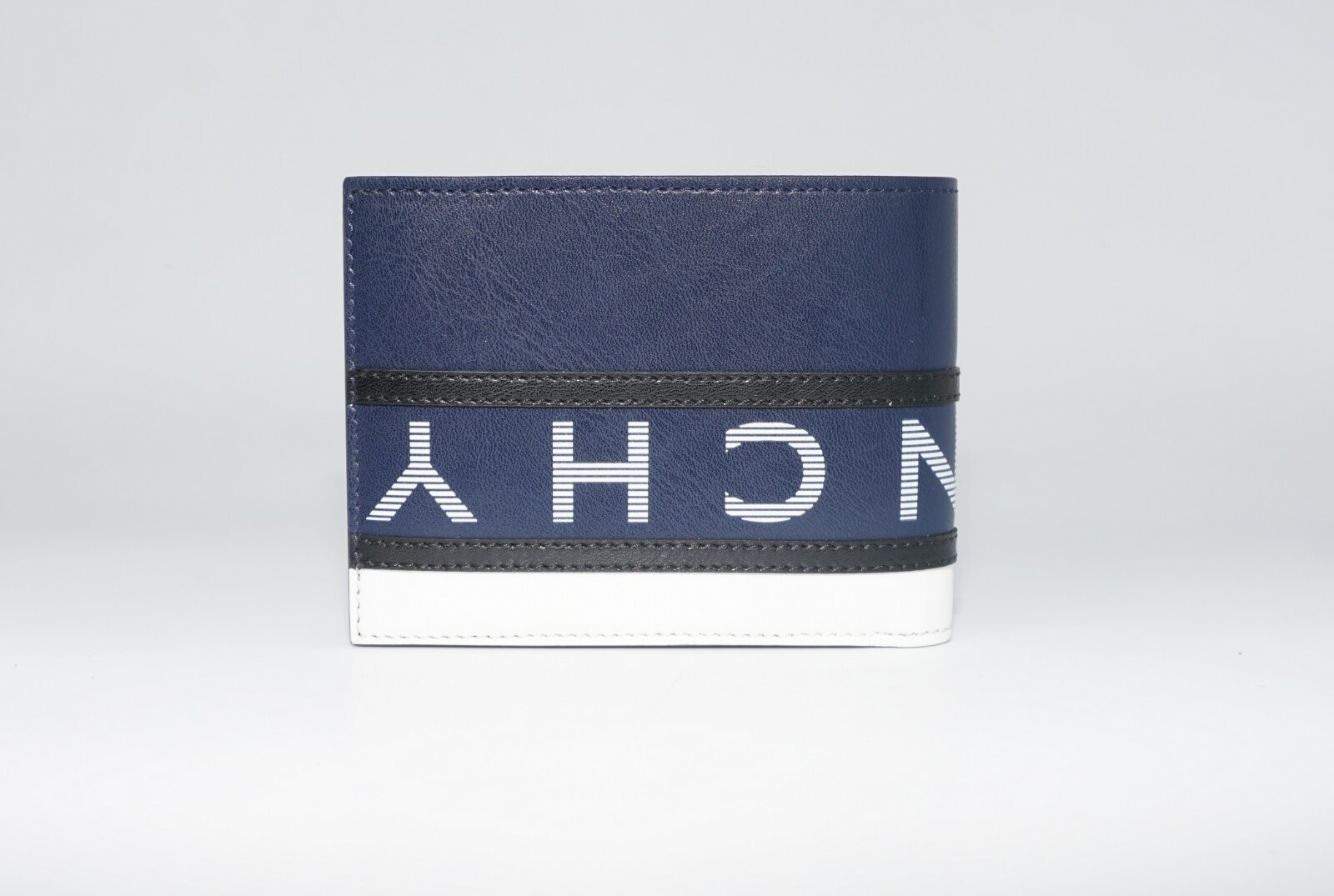 Givenchy Men's Reverse Logo Leather Billfold Wallet, Blue/Black/White, MSRP $575 image 2