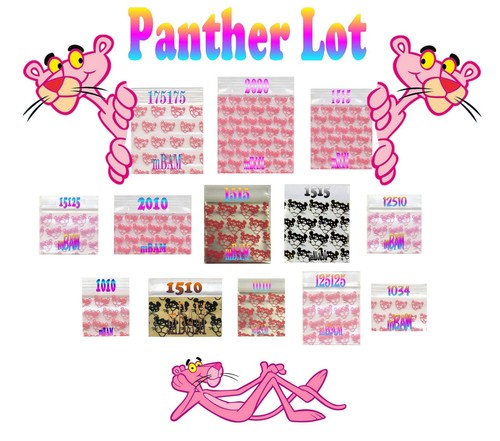 "Confezione da 100 PACK PANTHER ROSA 2020 Apple Zip Baggies 2.0X2.0" Mini BORSE POLI - Foto 2 di 11
