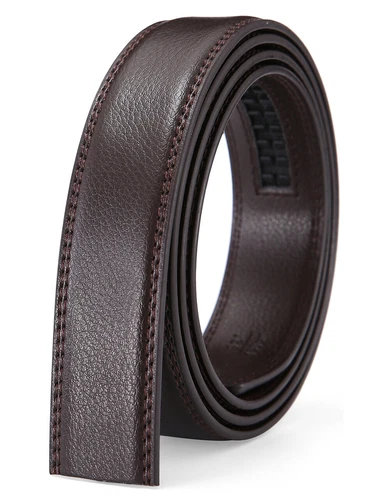 Men's Leather Ratchet Belt Strap Only 30mm Replacement Belt without Buckle - Picture 18 of 36