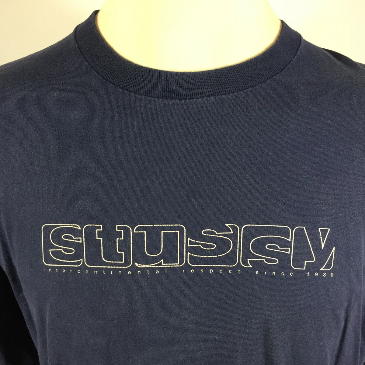 Vintage Made in USA Stussy Long Sleeve T Shirt Skateboard Skate Surf Grunge 90s