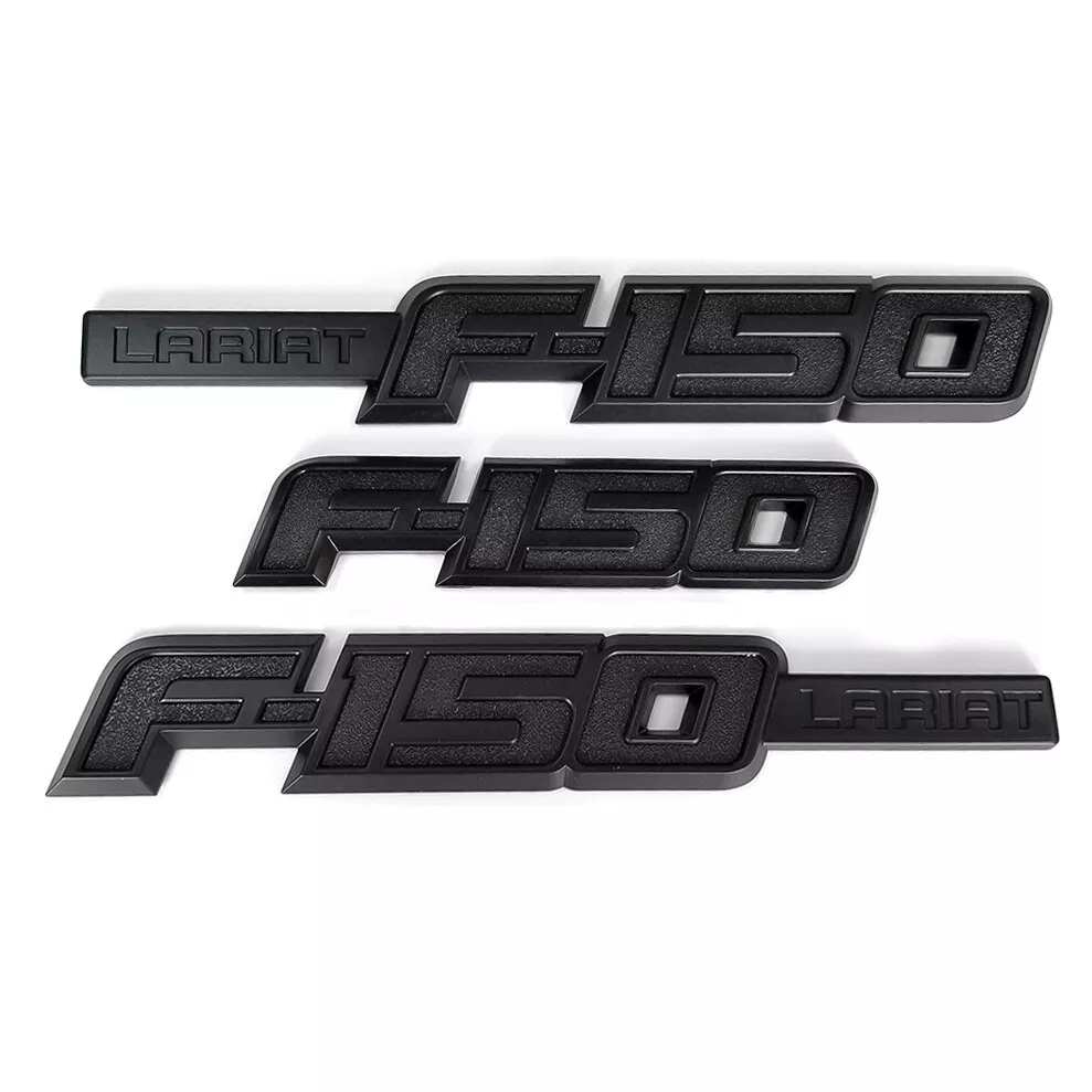 3pcs OEM F150 STX Emblems Fender Badges 3D for F-150 STX Black Genuine New  a