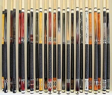 LOT OF 25 POOL CUES New 58" Canadian Maple 2-PIECE Billiard Stick FREE SHIPPING