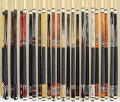 LOT OF 25 POOL CUES New 58'' Canadian Maple 2-PIECE Billiard Stick FREE SHIPPING