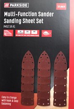 Parkside Multi-Function Sander Sanding Sheet Set - 18 Sheet
