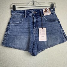 Sincerely Jules Jean Shorts 25 High Waist Blue Cut Off Summer Festival Rare New