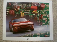 1980s Porsche 944 Coupe Showroom Advertising Sales Poster - Rare Awesome 23x19 1980s Porsche 944 Coupe Showroom Advertising Sales Poster - Rare Awesome 23x19