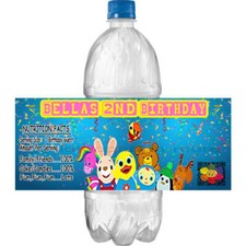  10 Personalized BABY FIRST Glossy Water Bottle Labels, Party Favors, 2 Sizes