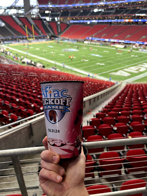 5 UGA Georgia Vs. Clemson 2024 Aflac Kickoff Game 2024 Souvenir Cups