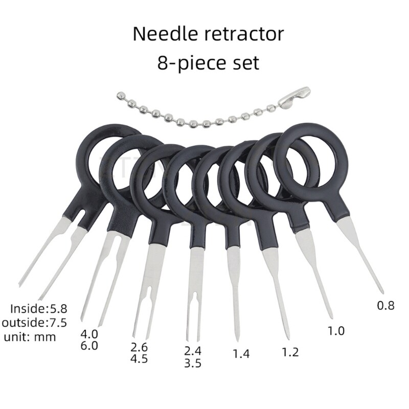 Wire Pin Extractor Set for Auto Car Wiring Crimp Connector Puller