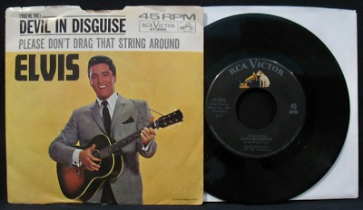 ELVIS PRESLEY-Devil In Disguise-Picture Sleeve+45-RCA VICTOR #47