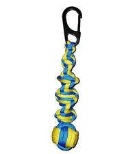 1” Monkey Fist Paracord Keychain Steel Ball Bearing Twisted Braid