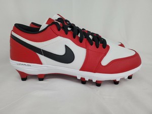 red and black jordan football cleats
