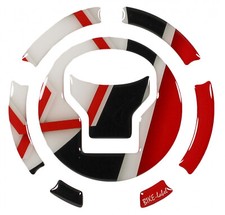 Tappo serbatoio moto compatibile con Honda CB750 Hornet nido d'ape bianco