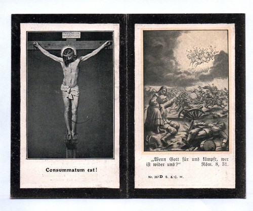 Altes Sterbebild Stürming Schütze Infanterie Leib Regiment EK II Verdienstkreuz - Bild 2 von 2