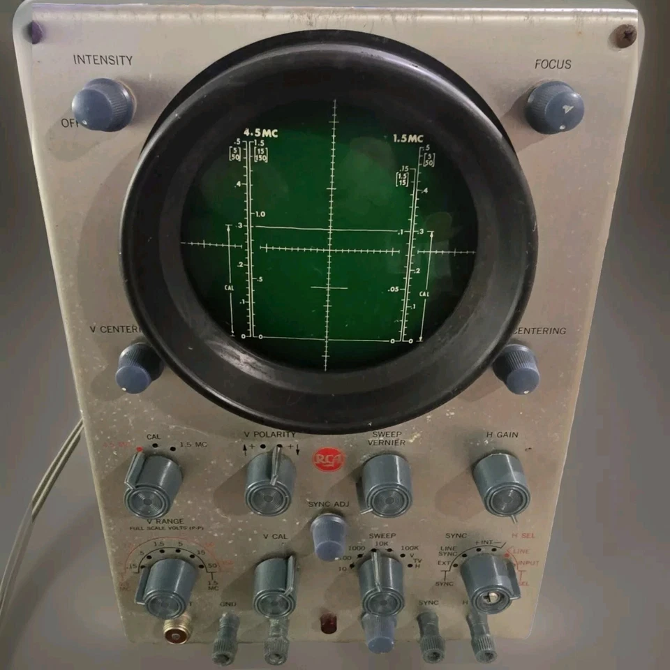 Vintage RCA Oscilloscope WO-91B 105-125v CRT Vertical Reflection Plates Connecti - Image 2 of 4