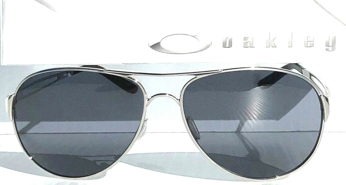 Oakley 4054-02 CAVEAT Women\'s Silver Galaxy Grey Aviator Sunglasses NWT NEW* Oakley CAVEAT Silver Aviator w POLARIZED Galaxy Deep  main image 2