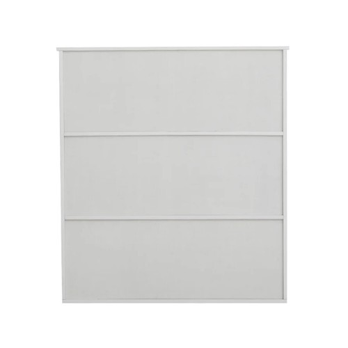 Vintage White Wall Shelf Unit 3 Storage Shelves Kitchen Wooden Display