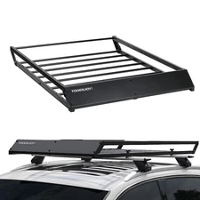 TOOENJOY 43''Roof Rack Cargo Basket Rooftop Carrier Universal Car Luggage Holder
