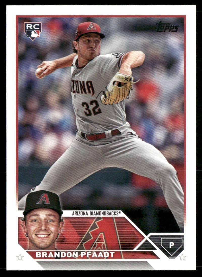 Brandon Pfaadt Rookie 2023 Topps Update Arizona Diamondbacks #US6