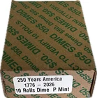2026 -P Mint Mark. 1776-2026 Semiquincenntial DIME  1 Sealed Box of 10 Rolls