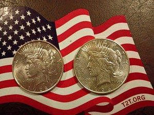 1922-D, and 1926-S Peace Dollar for auction, Semi Keys,