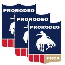 3 Pack Professional Rodeo Cowboys Prorodeo Prca 4 Inch Vinyl Sticker Decal 3pcs