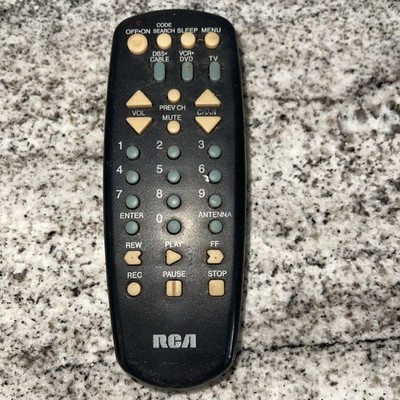 Vintage RCA Remote Control  TV  DVD VCR AUX Code Learning