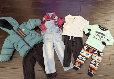 Lot of 8 Winter piece Boy Toddler Clothes Size 2T