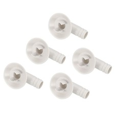 uxcell 5Pcs Air Conditioner Drain Hose Connector Elbow Fitting with Rubber...