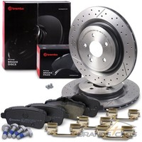 Brembo Bremsscheiben +BelÄGe Hinten FÜR Mercedes A-KLASSE W176 CLA C117 GLA SLC