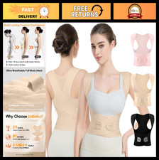 Invisible Lightweight Posture Corrector for Women - Adjustable Back Brace for Pa