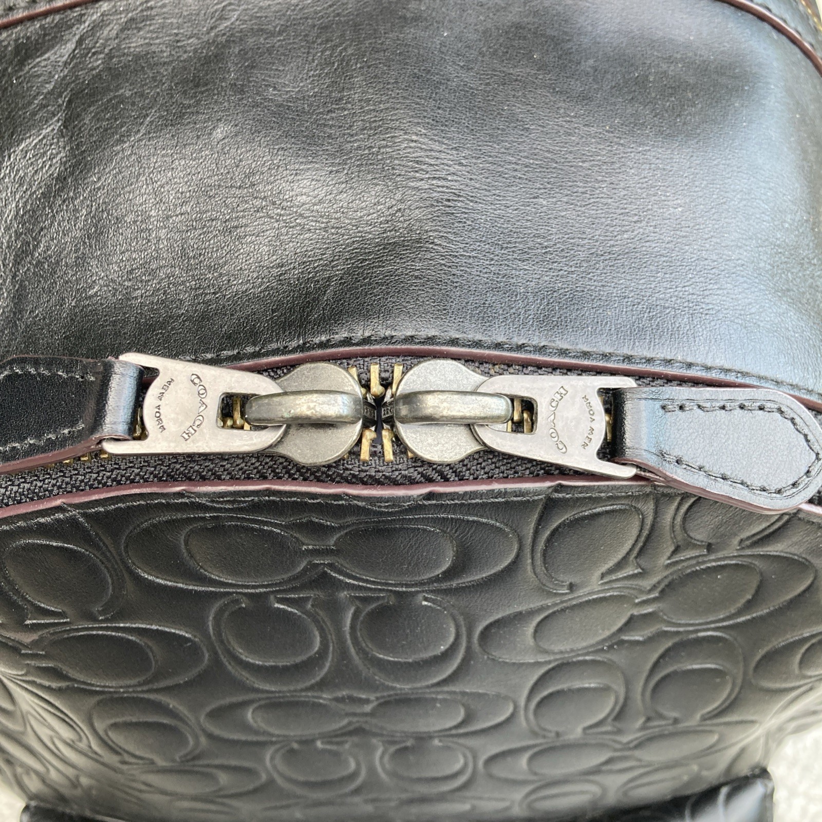 Sold Out Coach Academy Backpack 29493 in Signature Leather Black image 6