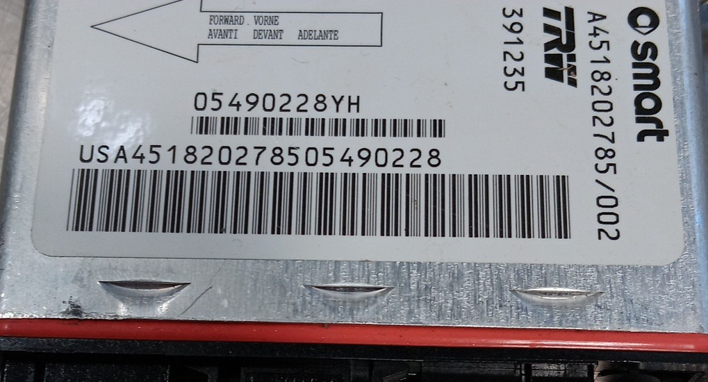 SMART FOR TWO BRABUS 2009  CENTER BRAIN COMPUTER MODULE AIR BOX A4518202785/002