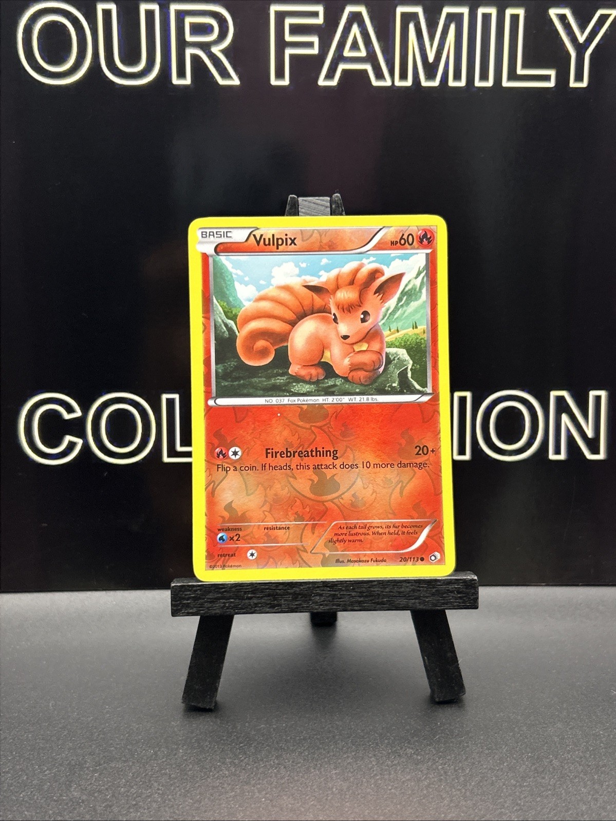 Vulpix 20/113 Reverse Holo Legendary Treasures Pokemon Card 2013