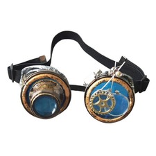 Vintage Glasses Goggles Detachable Colored Lens for Adult Cosplay Halloween