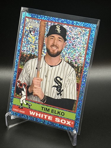 Tim Elko - 2025 Topps Heritage High Number #547 Chrome Light Blue Sparkle (RC) - Picture 2 of 4