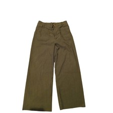 Maeve Colette Olive Green Wide Leg Crop Pants Size petite 28